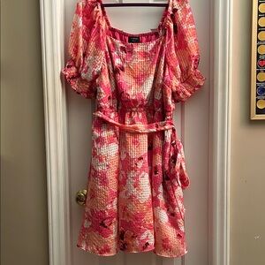 Lane Bryant Pink Floral Dress